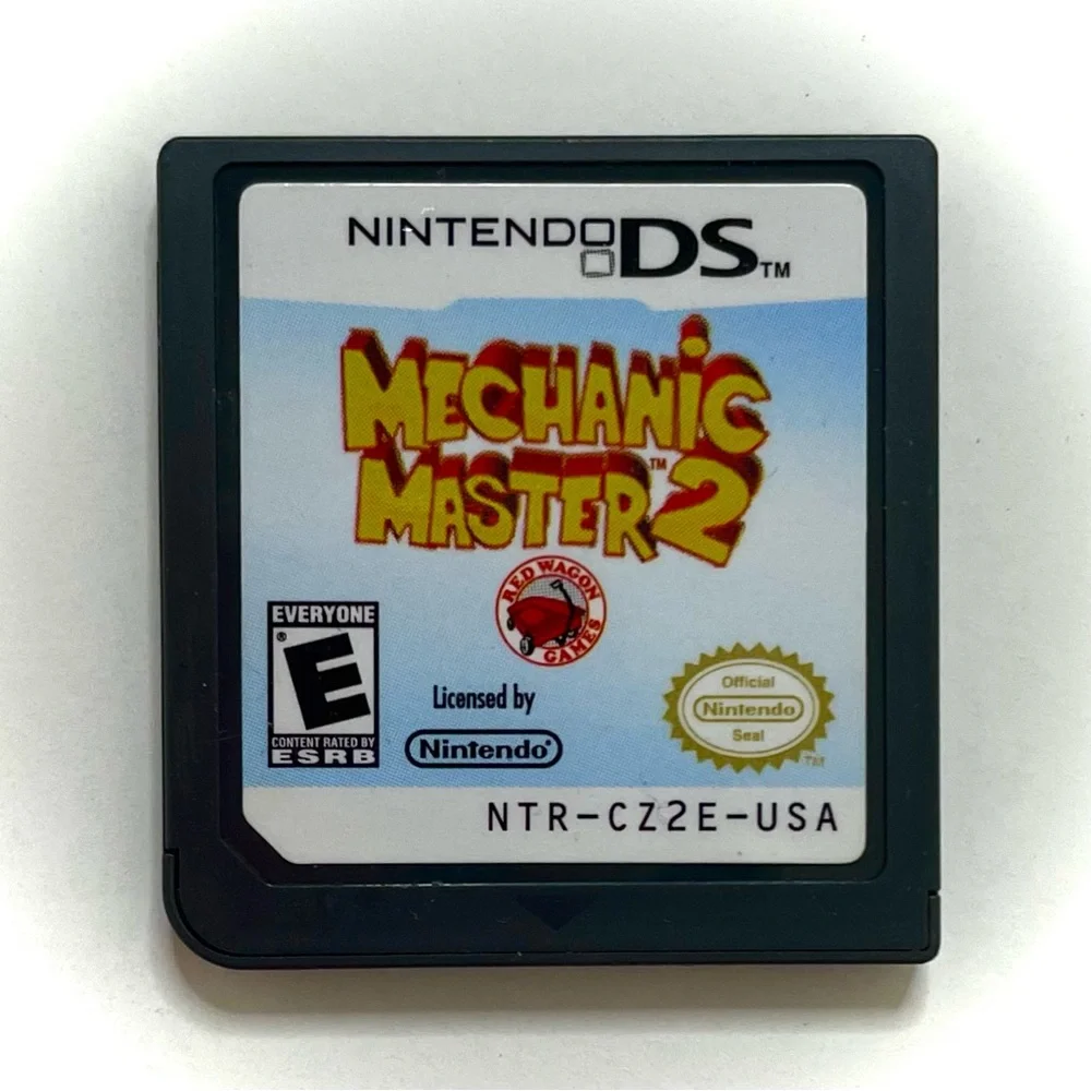 Nintendo DS Lite Mechanic Master 2 GameBuilding Engineer Problem Solve Math Fun